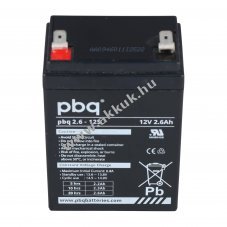 PBQ �lom akku 12V 2600mAh S-Version