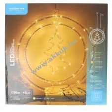 Modee LED kar�csonyi dekor�ci� feny�fa 48 LED 80cm elemmel m�k�d� ML-C3007