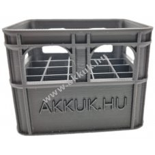 Elemtart� l�da, rekesz 1-20db mignon LR6 AAA elem, akku t�rol�s�hoz, fekete