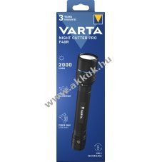 VARTA Night Cutter Pro F40R LED zsebl�mpa 2000 lumen �jrat�lthet� l�tium-ion