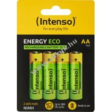 Intenso Energy Eco AA Mignon ceruza akku 1.2V 2600mAh 4db/csomag NiMH