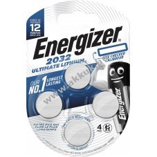 Energizer Ultimate CR2032 3,0V 235-254mAh 4db/csomag gombelem Li/MnO2