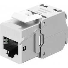 Goobay RJ45 CAT 6A STP Slim Keystone modul 14,5mm feh�r
