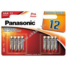 Panasonic Pro Power AAA (mikro) 12db/csomag hagyom�nyos elem