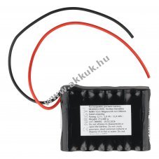 Helyettes�t� akku v�szvil�g�t�s F2x5 AA Mignon ceruza 12V 1800mAh 200mm k�bellel NiMH