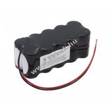 Helyettes�t� akku v�szvil�g�t�shoz 12V 1800mAh Sub-C F2x5 200mm k�bel NiMH