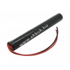 Helyettes�t� akku v�szvil�g�t�s L1x5 2/3A 6V 1000mAh 150mm k�bel NiMH