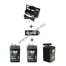 AVI AVIakku 3,6V 25Ah 3db/csomag t�lt�vel �s teszterrel Li-Ion