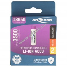 Ansmann 18650 akku 3,6V 3500mAh 70x18,5mm Li-Ion