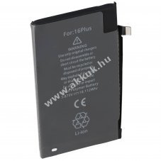 Helyettes�t� akku Apple iPhone 16 Plus 3,87V 4674mAh 18,11Wh mobiltelefon Li-Polymer
