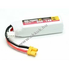 Pichler RED POWER XT modell�p�t� akku 7,4V 650mAh XT30 LiPo