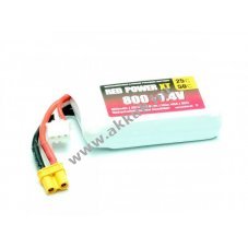 Pichler RED POWER akku 7,4V 800mAh modell�p�t� LiPo