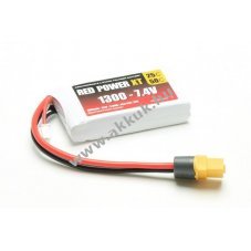 Pichler RED POWER 7,4V 1300mAh modell�p�t� akku XT60 LiPo