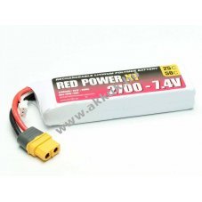 Pichler RED POWER XT 2S1P modell�p�t� akku 7,4V 2700mAh XT60 XH LiPo
