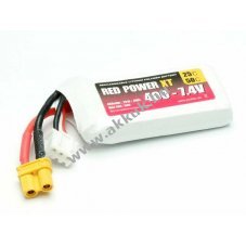 Pichler RED POWER XT modell�p�t� akku 7,4V 400mAh 2S1P XT30 LiPo