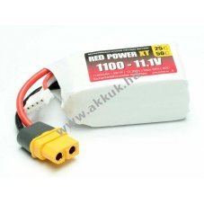 Pichler RED POWER XT 11,1V 1100mAh 3S1P XT60 csatlakoz� modell�p�t� akku LiPo