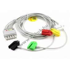 Medlinket orvosi EKG k�bel 5-eres IEC clip LA RA V Philips M1971A kompatibilis