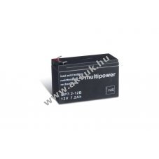 Multipower MP7,2-12B akku 12V 7,2Ah VDS 6,3mm csatlakoz�k �lomakku
