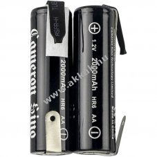 Helyettes�t� aa akku Mignon ceruza 1.2V 2000mAh 2db/csomag f�llel
