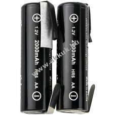 Helyettes�t� aa akku Mignon ceruza 1,2V 2000mAh 2db/csomag forrf�llel NiMH