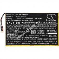 Helyettes�t� diagnosztikai szkenner akku Autel MaxiSys MS908 MLP4395B2 3.7V 11000mAh 40.7Wh Li-ion