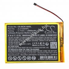 Helyettes�t� e-k�nyv olvas� akku Bookeen CYBFT1F-BK JL315889PL 2000mAh 7.4Wh