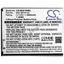 Helyettes�t� vonalk�dolvas� akku BlueBird BP30 BAT-BP30-45 2000mAh 7.4Wh