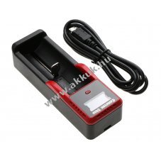 Helyettes�t� akkut�lt� akku 18650 Micro USB k�bellel