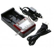 Helyettes�t� akkut�lt� Battery Charger 18650 ICR18650 US h�l�zati �s aut�s t�lt�