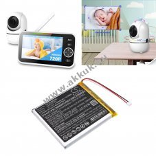 Helyettes�t� b�bi�r akku HelloBaby HB6588 AHB757080 5400mAh 19.98Wh 3.7V