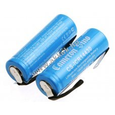 Helyettes�t� ipari akku 14430 650mAh 2.41Wh 2db/csomag f�lekkel
