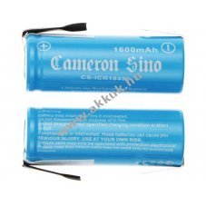 Helyettes�t� ipari akku 18490 1600mAh 5.92Wh 2db/csomag forrf�lekkel