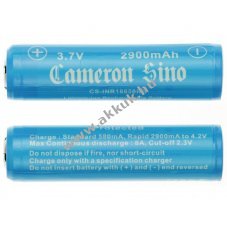 Helyettes�t� ipari akku 18650 3.7V 2900mAh 2db/csomag PCB v�dett Li-ion 10.73Wh