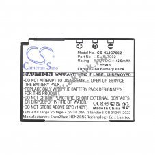 Helyettes�t� kamera akku Kodak EasyShare V530 KLIC-7002 420mAh 1.55Wh 3.7V
