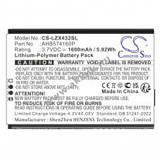 Helyettes�t� diagnosztikai szkenner akku Launch X431 AHB574160P 1600mAh 5.92Wh