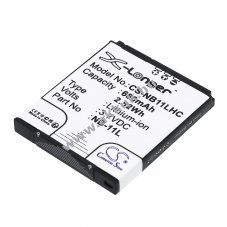 Helyettes�t� kamera akku Canon IXUS 125HS NB-11L 680mAh 2.52Wh 3.7V