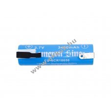 Helyettes�t� ipari akku 18650 3400mAh 12.58Wh 2db/csomag Li-ion 3.7V