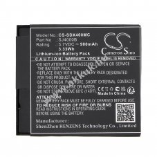 Helyettes�t� kamera akku Eken H9/PG1050 900mAh 3.33Wh