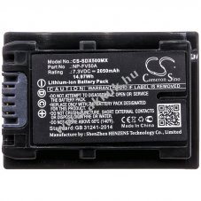 Helyettes�t� kamera akku Sony NP-FV50A 2050mAh 14.97Wh FDR-AX40