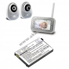Helyettes�t� b�bi�r akku VTech VM342 VM342-2 VM5271 BT198555 1000mAh 3.7Wh