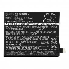 Helyettes�t� telefon akku BQ Aquaris M5.5 / 3620 3400mAh 12.92Wh