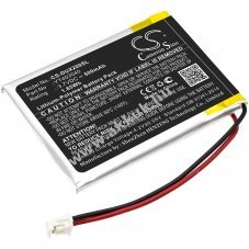Helyettes�t� m�dialej�tsz� akku XDUOO X2 YT403040 3.7V 500mAh 1.85Wh