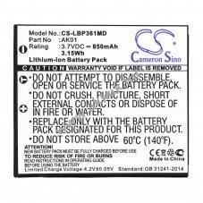 Helyettes�t� orvosi eszk�z akku Labnet single AK01 850mAh 3,15Wh