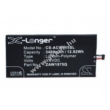Helyettes�t� t�blag�p akku Acer Iconia Tab 7 ZAW1975Q 3400mAh 12.92Wh Li-Ion