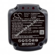 Helyettes�t� elektromos szersz�mg�p akku Black & Decker BDCDD12 LBXR1512 2500mAh 30Wh