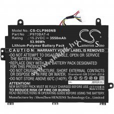 Helyettes�t� laptop akku Schenker Key 16 SKE16E19 P970BAT-4 3550mAh/53.96Wh