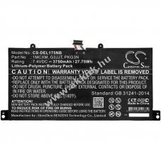 Helyettes�t� laptop akku Dell Latitude 5175 1MCXM 3750mAh 27.75Wh