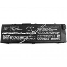 Helyettes�t� laptop akku Dell Precision M7710 T05W1 6400mAh 71.04Wh