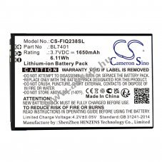 Helyettes�t� telefon akku Fly IQ238/BL7401 1650mAh 6.11Wh