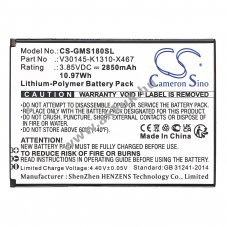 Helyettes�t� telefon akku Gigaset GS180 / V30145-K1310-X467 2850mAh 10,97Wh